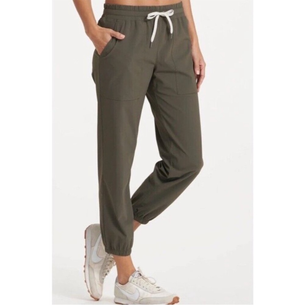 Vuori Women Miles Jogger Size XXL Oregano Green Drawstring Pockets Performance